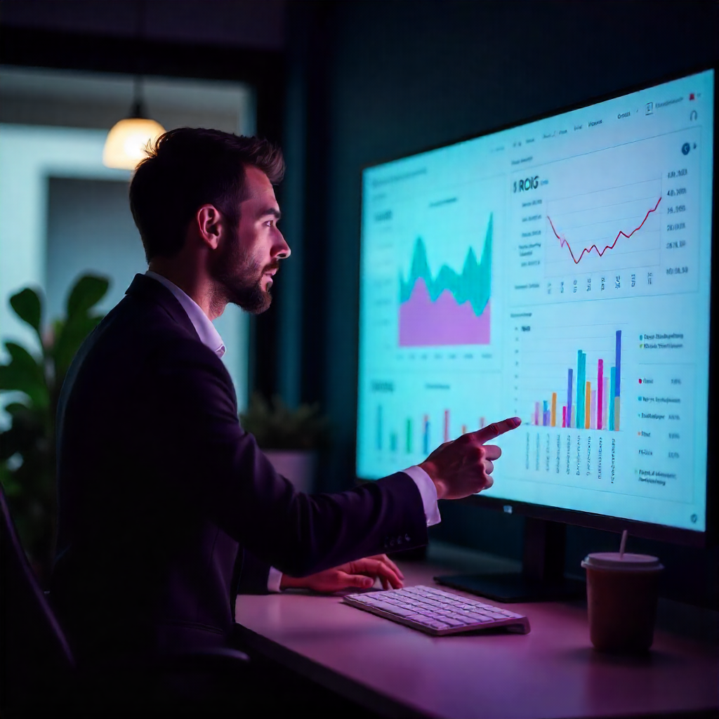Dashboard de ROI e resultados